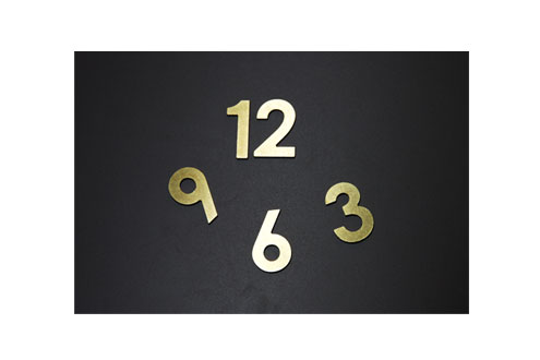 真鍮の文字符 真鍮の文字符