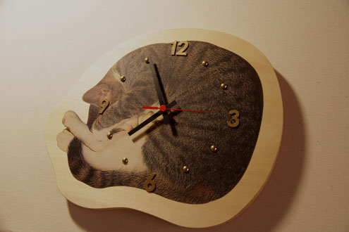 時計参考作品『眠り猫』 atelier kiji 時計参考作品『眠り猫』 atelier kiji