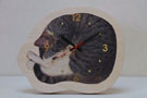 kiji猫 ウッド時計『眠り猫』